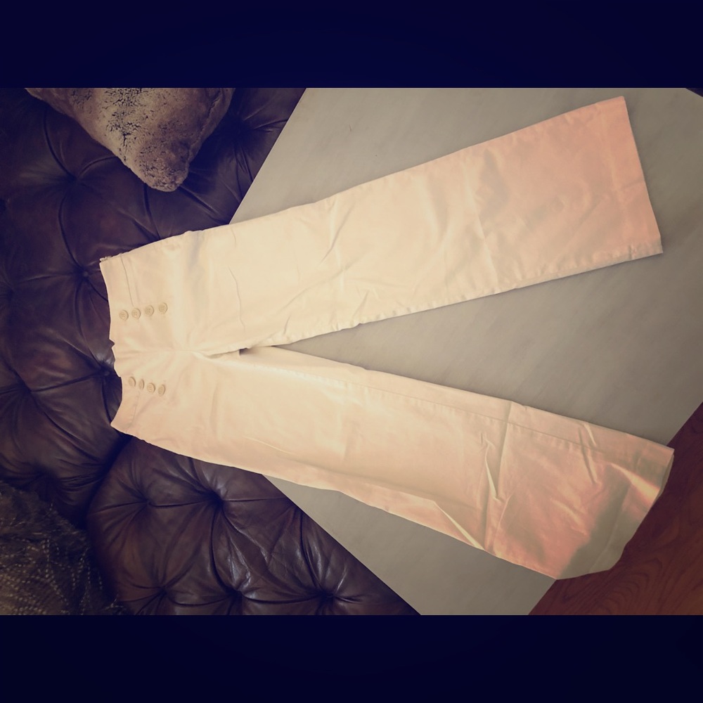 Ann Taylor cream colored dress pants
